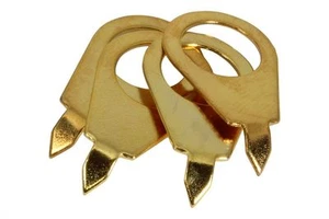 Juego de 4 punteros Gibson estilo vintage "punta puntiaguda" chapados en oro de 30 grados - Imagen 1 de 3