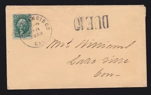 US 33 10c Washington on Cover with DUE 10 Marking F-VF SCV $250+ - Picture 1 of 2