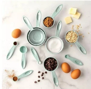Nordic Ware Sea Glass Blue Measuring Cups and Measuring Spoons Set - Picture 1 of 5