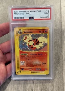 Arcanine Holo H2 PSA 9 Aquapolis 2003 Pokemon - Picture 1 of 3