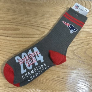 NUEVO CON ETIQUETAS New England Patriots NFL Fútbol Super Bowl 49 Campeones Calcetines Hombres’s Grandes - Imagen 1 de 8