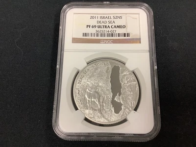 2011 Israel Dead Sea NGC Graded PF69 Ultra Cameo! - Image 1 of 2