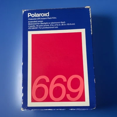 Sealed POLAROID 669 Polacolor ER Instant Double Pack 16 Photos EXPIRED 08/95 - Image 1 of 3