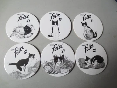 New Duchess Felix Cat 6 Coasters Set -cork backed - Image 1 of 3