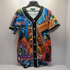 Yu-Gi-Oh Bowling Shirt Herren Medium Karte Kurzarm Knopfleiste Anime RAR! - Bild 1 von 7