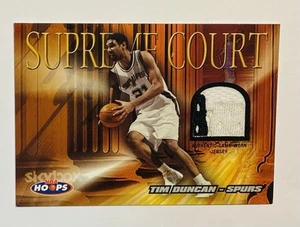 2004-5 Fleer Hoops Supeme Court #SC-TD Tim Duncan Game Worn Jersey 2 Color Patch - Picture 1 of 7