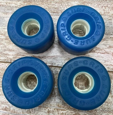 Винтажный 1980-х уверенный захват скейтборд колеса набор из 4 синий Kryptonics новый из старых запасов! - Изображение 1 из 4