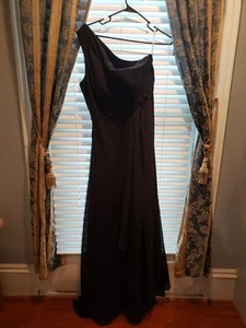 Nuevo con etiquetas Vestido Formal Largo Wear Your Love Para Mujer Talla 12 Forrado Negro Vestido Abertura Frontal - Imagen 1 de 17