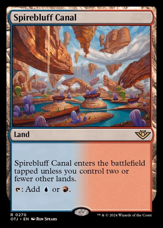MTG FOIL Spirebluff Canal English [OTJ] - Image 1 of 1