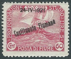 1921 FLUSSBESTANDTEIL FLUSS 60 CENT MH * - US20 - Bild 1 von 1