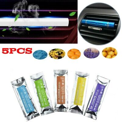 5pc Fragrances Sticks Car Air Vent Freshener Refills Cartridges Perfume Diffuser • 5.20€