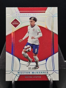 2022 Panini National Treasures FIFA World Cup /99 Weston McKennie #144 USA USMNT - Picture 1 of 2