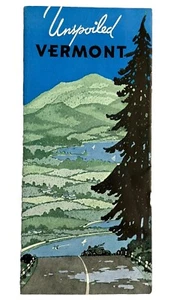 Folleto de viaje vintage de Vermont folleto de recuerdos de recuerdo años 30 - Imagen 1 de 13