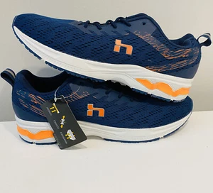 NEU HIND Herren HM-Activate Strick Turnschuhe blau orange Laufschuhe Gr. 11,5 Neu mit Etikett - Bild 1 von 8