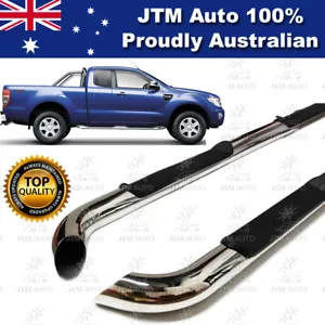Running Boards Side Steps to suit Ford Ranger Extra Cab Super Cab 2012-2022 - Picture 1 of 3