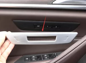 ABS Silver Seat Memory Button Switch Cover Trim For BMW 5 Series G30 2018-2022 - Picture 1 of 8