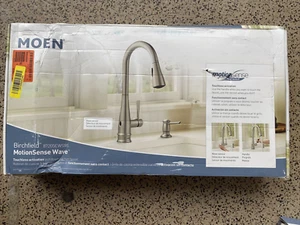 Moen 87205EWSRS Birchfield MotionSense touchless Single-Handle, Kitchen Faucet - Picture 1 of 4