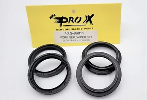 Pro-X 40.S496011 Fork Seal Wiper Kit Suzuki RM125 RM250 96-00 DRZ400 00-13 NEW - Picture 1 of 1