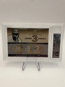 UD Premier Legendary Remnants 2008 3 hitos de oro Jackie Robinson/19 BGS 8,5 - Imagen 1 de 1