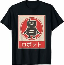 Vintage Style Robot Retro Japanese Anime Gifts T-Shirt Trend For Men