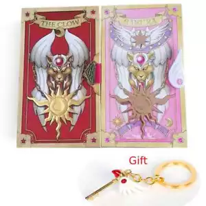 60pz Cardcaptor Card Captor Book Cosplay Sakura Clow Cards Tarocchi Regalo Portachiavi - Foto 1 di 15