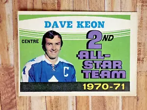1971-72 O Pee Chee #259 DAVE KEON Toronto Maple Leafs Vintage Hockey Card EX-NM - Picture 1 of 1