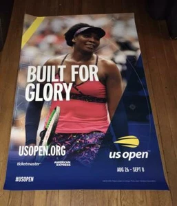 2019 US OPEN SUBWAY POSTER VENUS WILLIAMS RARE - Picture 1 of 1