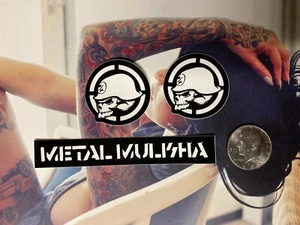 Metal Mulisha Pin Up Street Bike Americana Tattoo Sticker ARMED FONT 1.7"X1.7" - Picture 1 of 1
