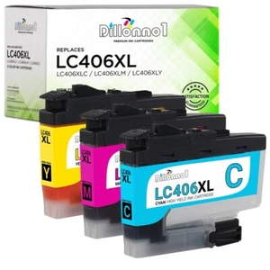 3PK LC406XL for Brother High Yield Ink Cartridges MFC-J5955DW MFC-J6555DW Series - Picture 1 of 2
