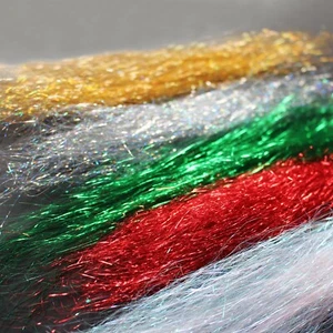 5 Colors 4inch Holographic Ice Dub Synthetic Fiber Fly Tying Dubbing Materials - Picture 1 of 4