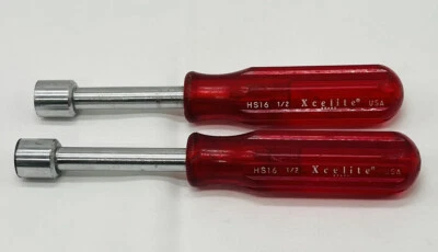 Xcelite 1/2" Nut Driver #HS16 U.S.A. VG Pre-Owned Condition Set of 2 Pieces - Image 1 of 4