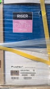 PureNet U6550-004 23/4P CAT6+ UTP 550MHz Networking Cable Riser White 1000ft - Picture 1 of 3