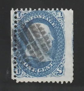 KAPPYS STAMPS 2669 SCOTT# 63a RARE DARK ULTRAMARINE CATALOG = $1250 - Picture 1 of 2