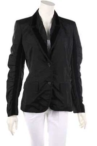 YVES SAINT LAURENT Blazer With Revers Collar Velvet F 40 = D 38 black - Bild 1 von 6