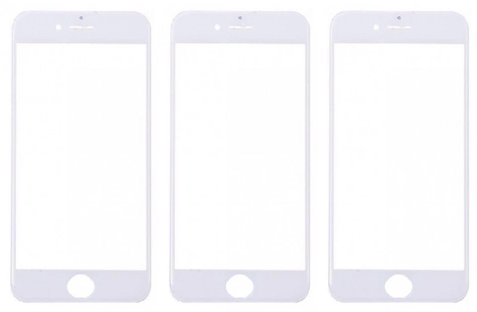 Paquete de 3 protectores de pantalla de vidrio templado de cobertura completa para iPhone 6 7 8 Plus X Foto 1 de 4