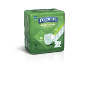 Medline FitRight OptiFit Extra+ Disposable Brief 2XL 80Ct - Picture 1 of 3