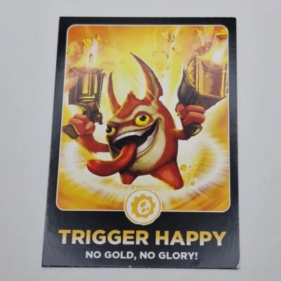 Tarjeta Topps Skylanders Giants 2012 Trigger Happy No Gold, No Glory #16 Activision Foto 1 de 4