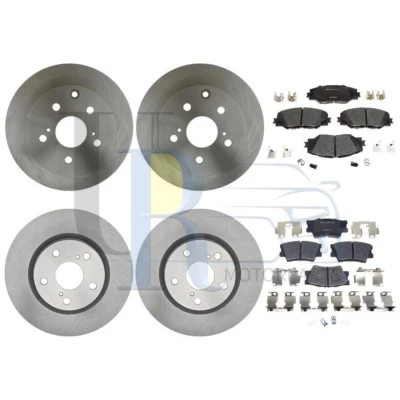 Rotores de freno delanteros traseros y pastillas de freno de cerámica Raybestos para Toyota RAV4 2014 Foto 1 de 4