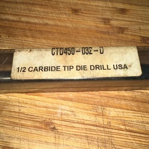 Drill Bit - CTD450-032-D 1/2" Carbide Tip Die Drill USA - Picture 1 of 4