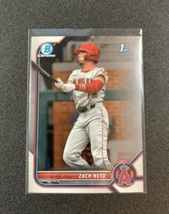 2022 Bowman Draft Chrome Zach Neto 1st Bowman Base #BDC-18 Angels - Picture 1 of 3