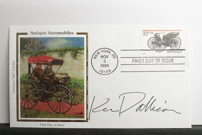 USPS FDC #3019 1995 32¢ 1893 Duryea Antique Autos Signed Ken Dallison ST1375 - Image 1 of 3