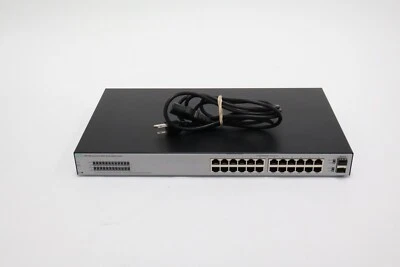 HP 1820-24G J9980A 24-Port Gigabit Ethernet Switch w/ 2 SFP Uplink Ports - Image 1 of 4