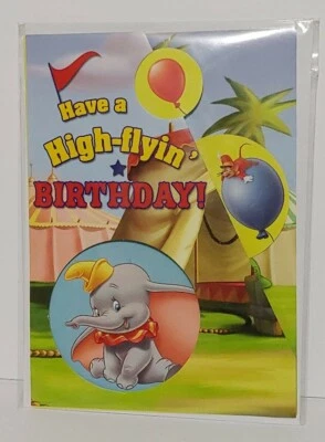 Disney 3D Pop Up Dumbo Birthday Greeting Card w/Envelope New - Image 1 of 4