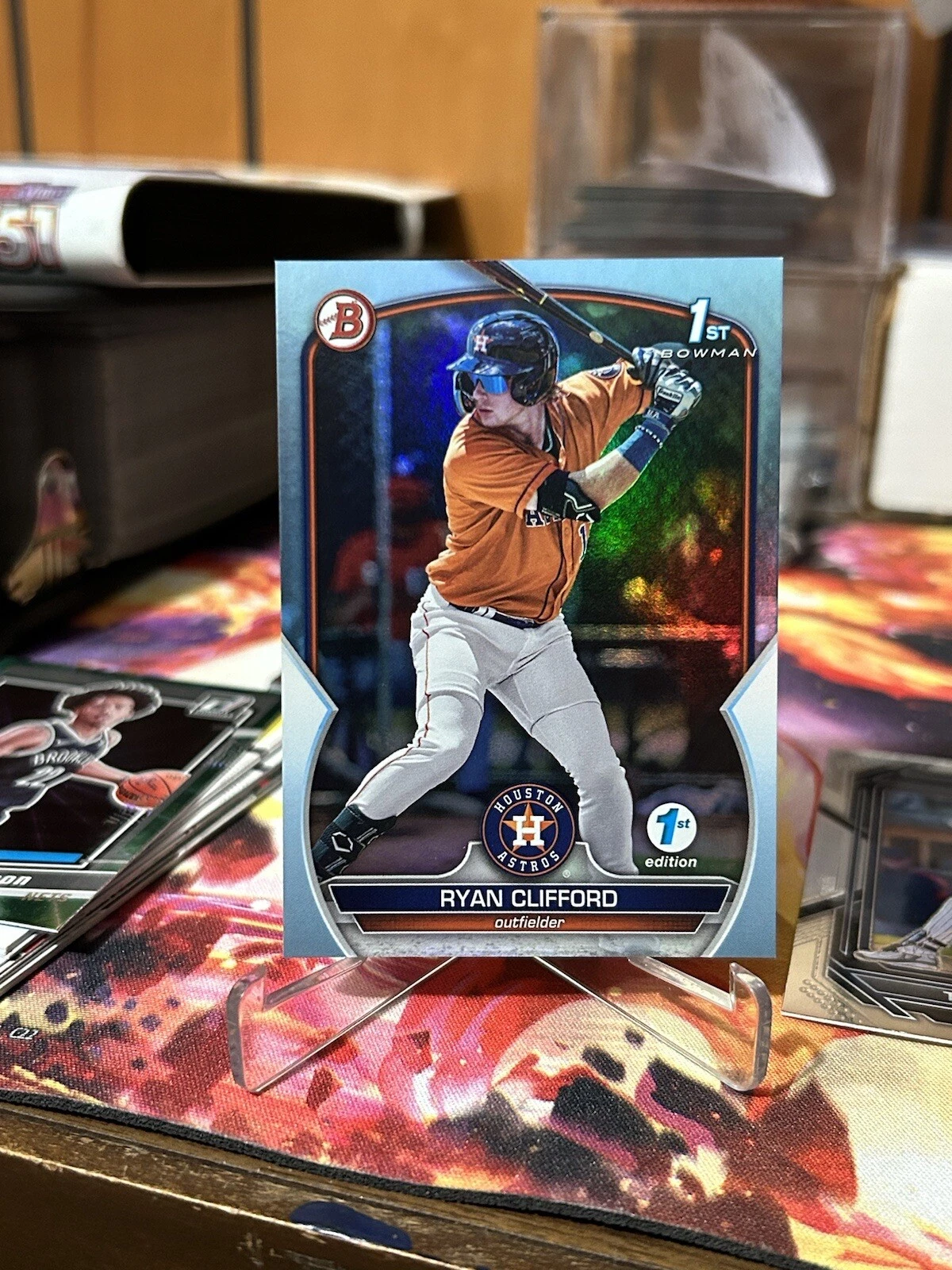 Ryan Clifford 2023 Bowman 1st Bowman 1st Edition Sky Blue Foil