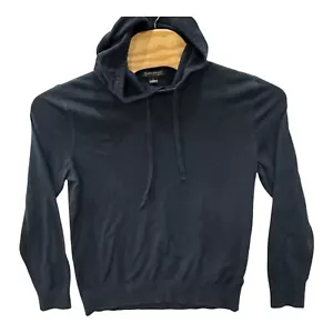 Banana Republic Felpa con Cappuccio Donna L Pima Cotone Cashmere Blu Navy - Foto 1 di 5