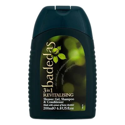 Badedas 3 in 1 Revitalisierendes Duschgel Shampoo und Conditioner 200ml