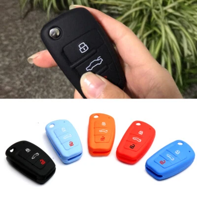 1xCapa de Chave Remota Capa Para Audi A1 A3 S3 A4 A6 TT Q3 Q7 Preta - Imagem 1 de 3