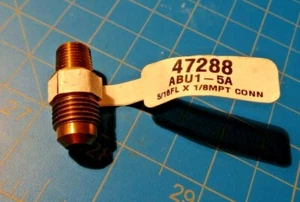 Anderson Abu1-5a Flare Male Connector, 5/16" X 1/8" Union Brass - Picture 1 of 1