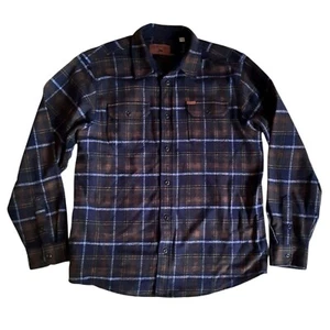 Camisa Orvis Big Bear Franela XL Peso Pesado Gruesa Abotonada Bolsillos Chamarra - Imagen 1 de 7