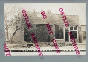 Kenesaw NEBRASKA RPPC 1910 CONSTRUCTION POST OFFICE nr Hastings Minden USPS Mail - Picture 1 of 4